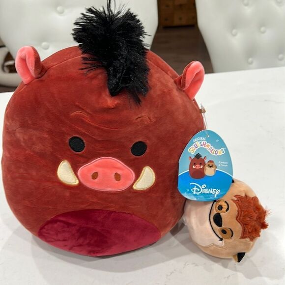 Disney Squishmallows Pumbaa & Timon  NWT - Picture 1 of 6